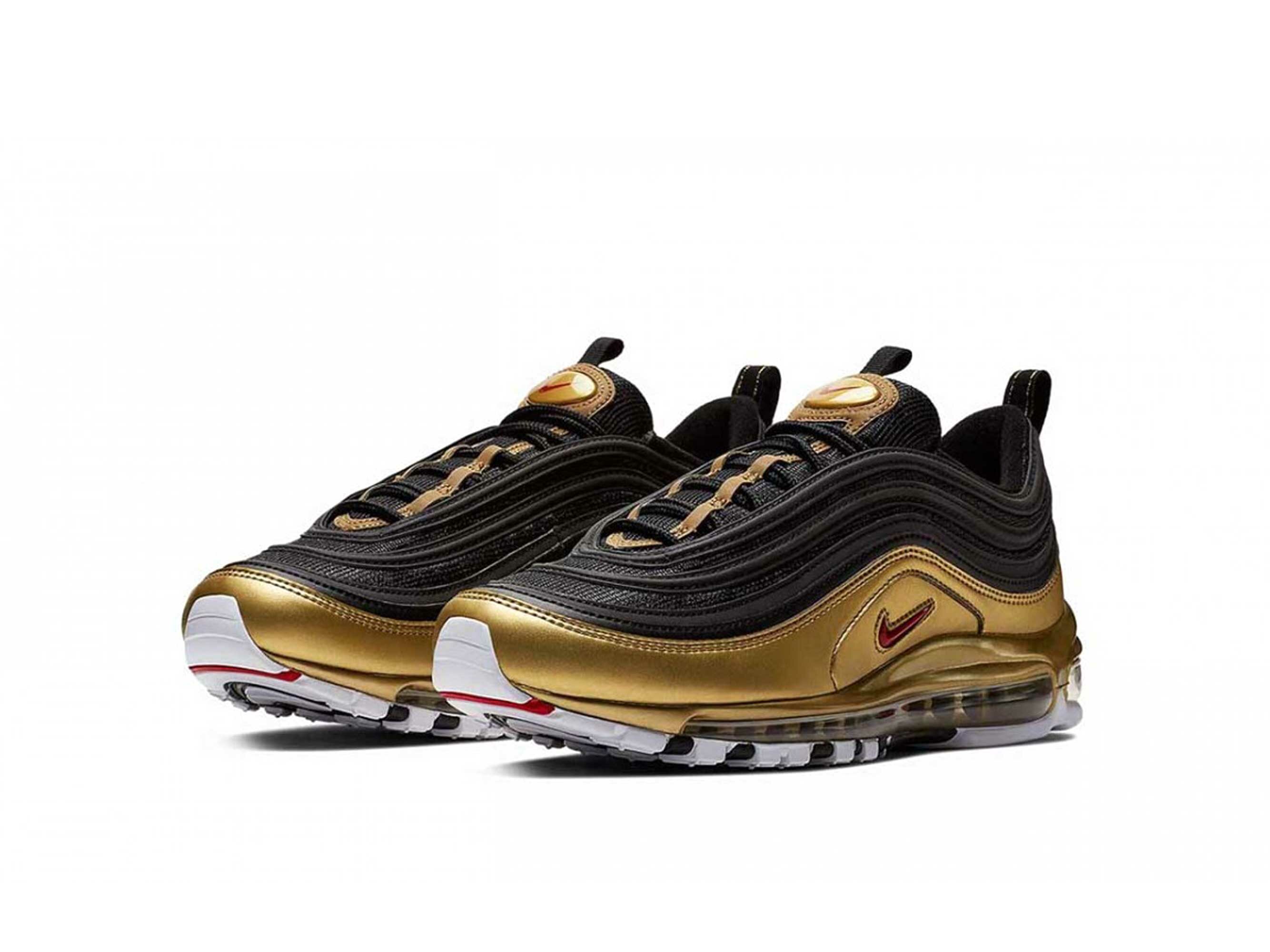 red black gold air max 97