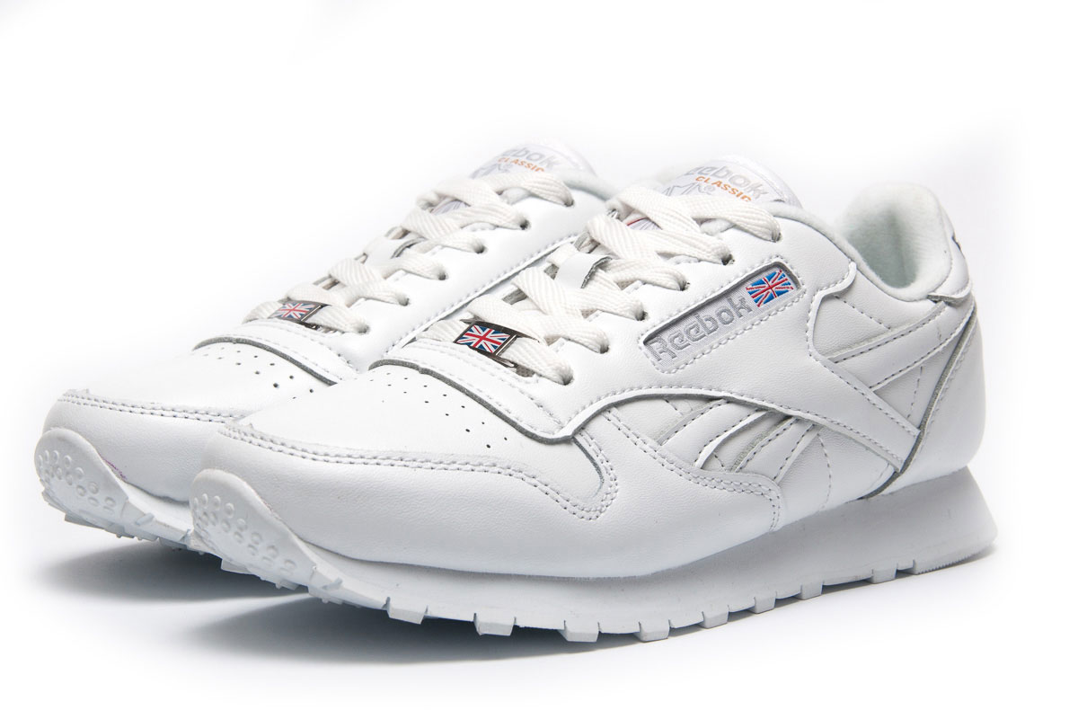 All white reebok best sale